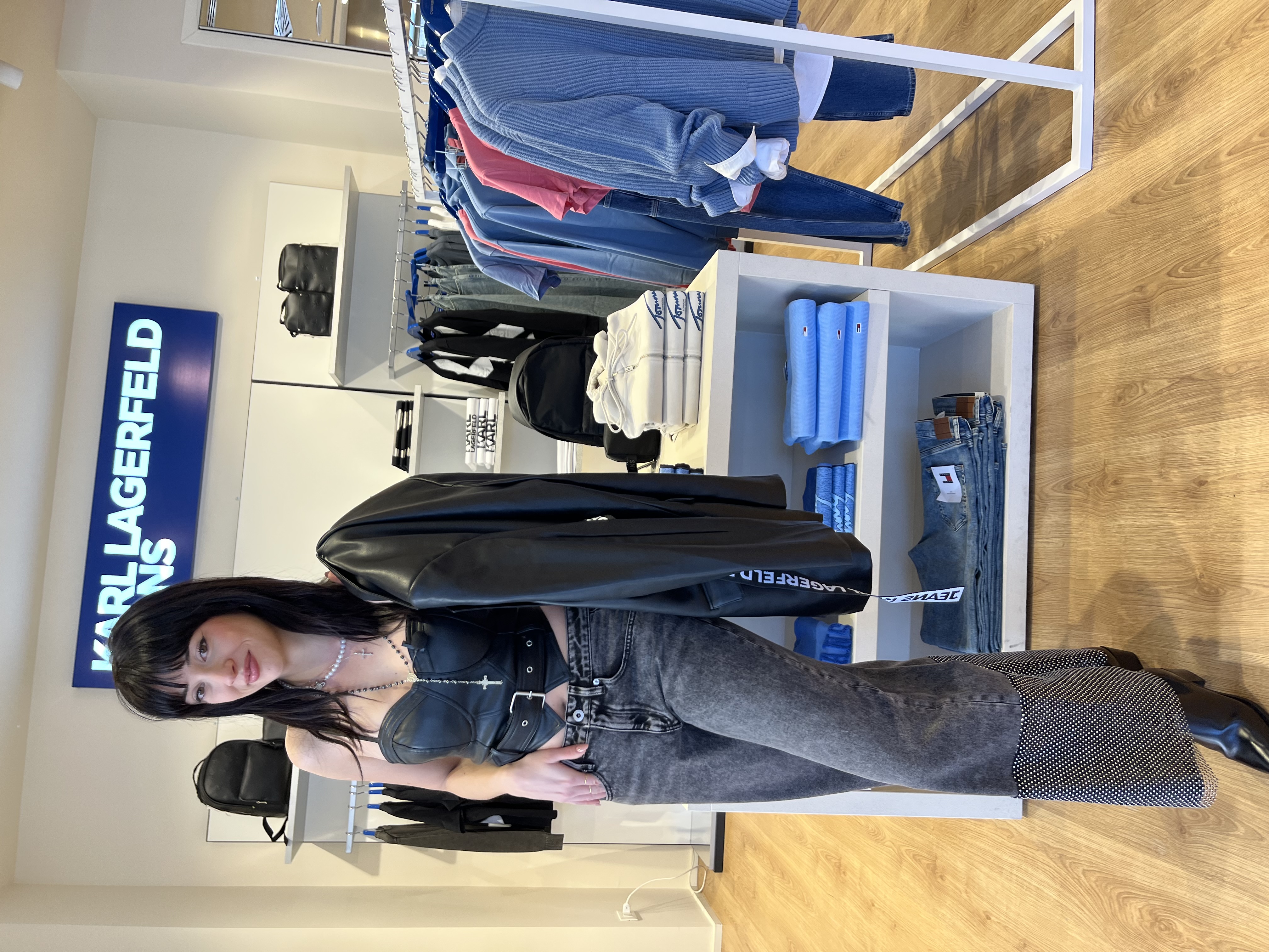 Jeans donna neri in cotone Karl Lagerfeld jeans | A1W100391CF